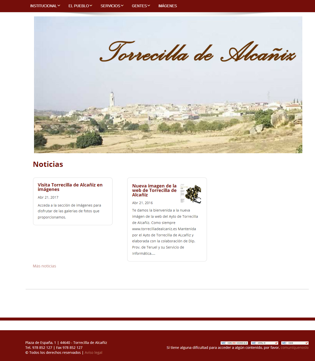 Nueva imagen de la web de Torrecilla de Alcañiz